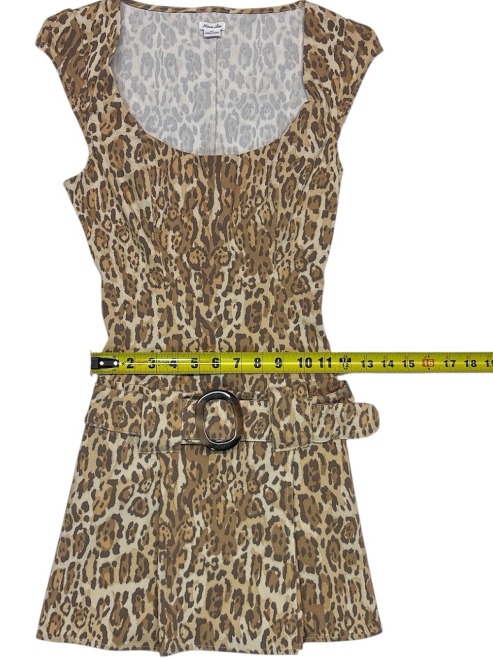 Kimchi Blue Y2K Tate Belted Drop Waist Mini Dress Women's Size Small - Picture 5 of 8
